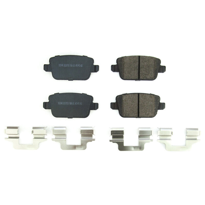 PowerStop Power Stop 08-12 Land Rover LR2 Rear Z17 Evo Ceramic Brake Pads w/Hardware