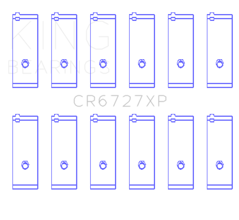 King Engine Bearings Toyota 1FZFE 4477cc (Size STD) Performance Rod Bearing Set