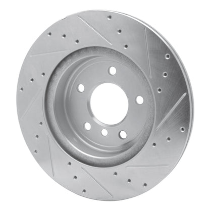 R1 Concepts R1 11-16 BMW Z4 Rear Left Drilled & Slotted Silver Brake Rotor