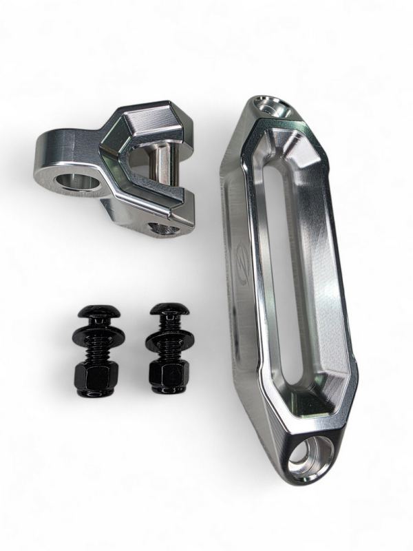 Elektric Off Road Elektric Offroad Winch Hawse Fairlead And Hook Combo Anodized Clear
