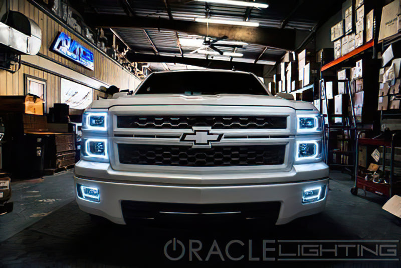 ORACLE Lighting Oracle Chevy Silverado 14-15 Halo Kit Non-Projector Style - ColorSHIFT w/ 2.0 Controller