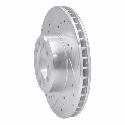 R1 Concepts R1 85-91 Mercedes-Benz 300SD Front Left Drilled & Slotted Silver Brake Rotor
