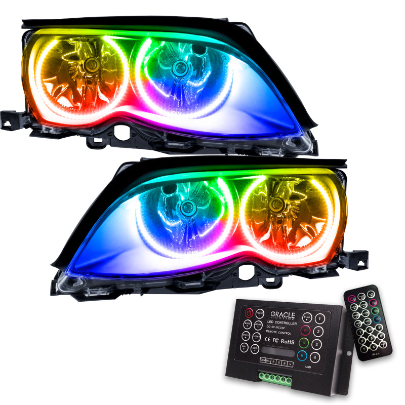 ORACLE Lighting Oracle 02-05 BMW 3 Series SMD HL - Black - ColorSHIFT w/ 2.0 Controller