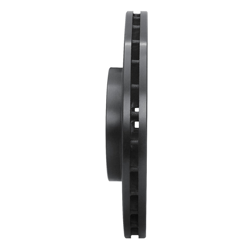 R1 Concepts R1 90-93 Toyota Celica Front Right Drilled & Slotted Black Brake Rotor