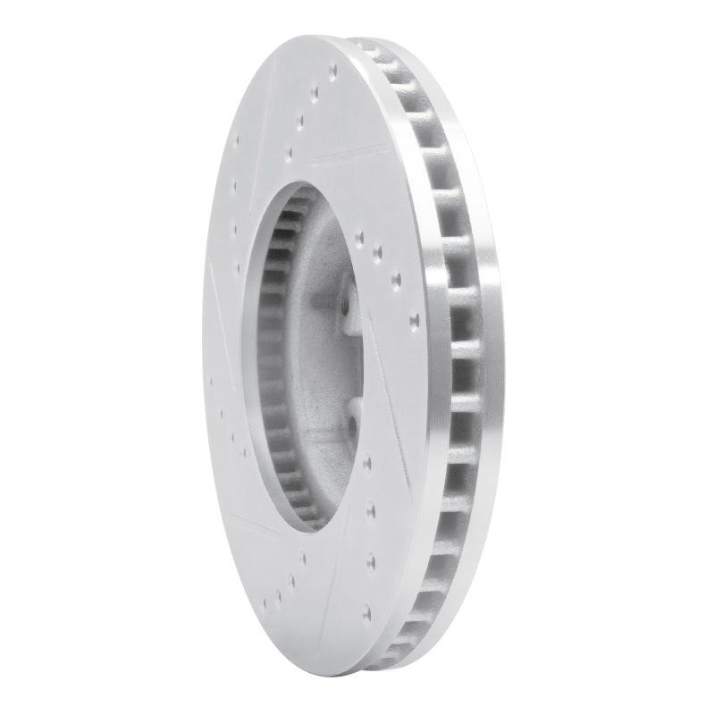 R1 Concepts R1 89-93 Toyota Pickup Front Right Drilled & Slotted Silver Brake Rotor