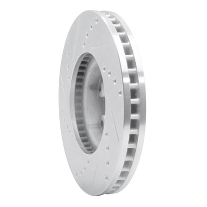 R1 Concepts R1 89-93 Toyota Pickup Front Right Drilled & Slotted Silver Brake Rotor