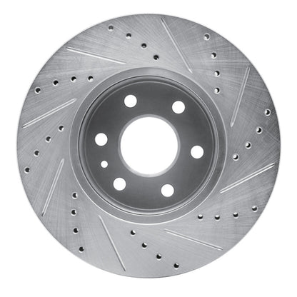 R1 Concepts R1 15-20 Chevrolet Colorado Front Left Drilled & Slotted Silver Brake Rotor