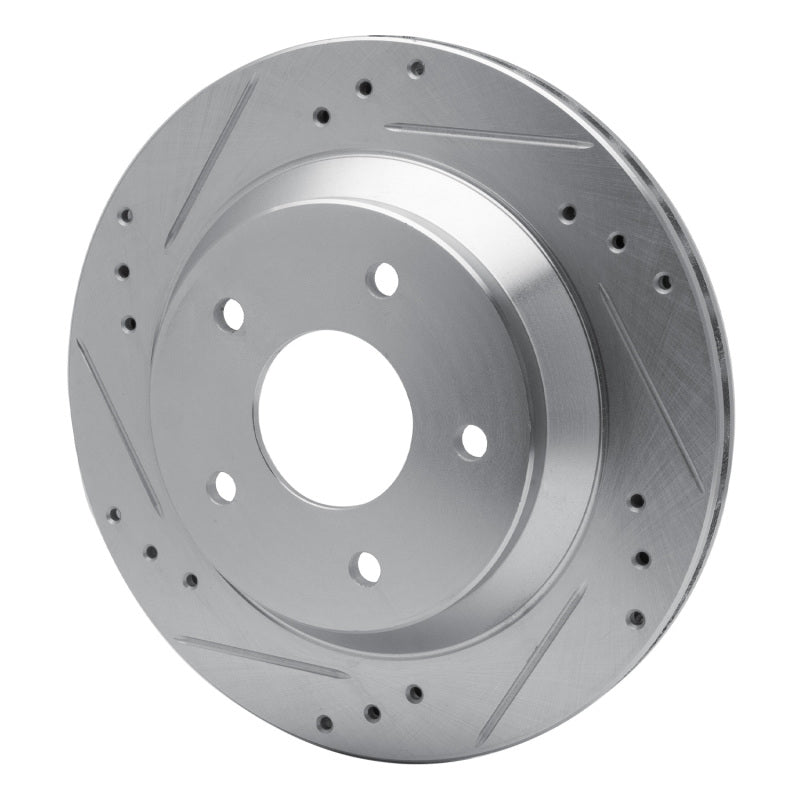 R1 Concepts R1 1985-1992 Chevrolet Camaro Rear Left Drilled & Slotted Silver Brake Rotor