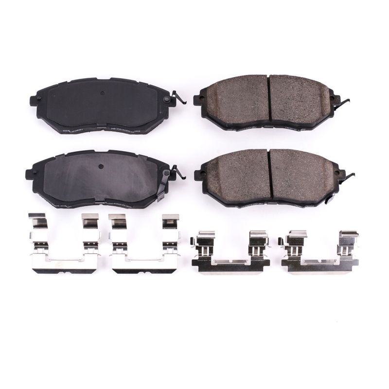 PowerStop Power Stop 06-07 Subaru B9 Tribeca Front Z17 Evolution Ceramic Brake Pads w/Hardware
