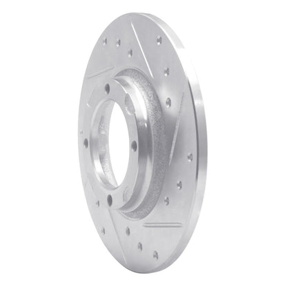 R1 Concepts R1 80-82 Toyota Tercel Front Right Drilled & Slotted Silver Brake Rotor