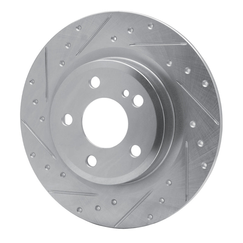 R1 Concepts R1 12-20 Mercedes-Benz SLC300 Rear Left Drilled & Slotted Silver Brake Rotor
