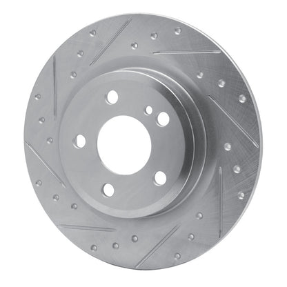 R1 Concepts R1 12-20 Mercedes-Benz SLC300 Rear Left Drilled & Slotted Silver Brake Rotor