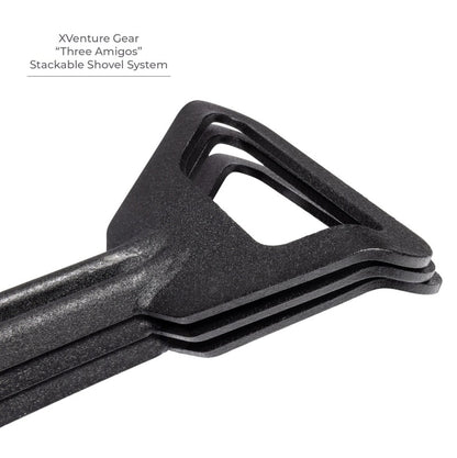 Go Rhino Xventure Gear Sharktooth Stackable Shovel - Textured Black