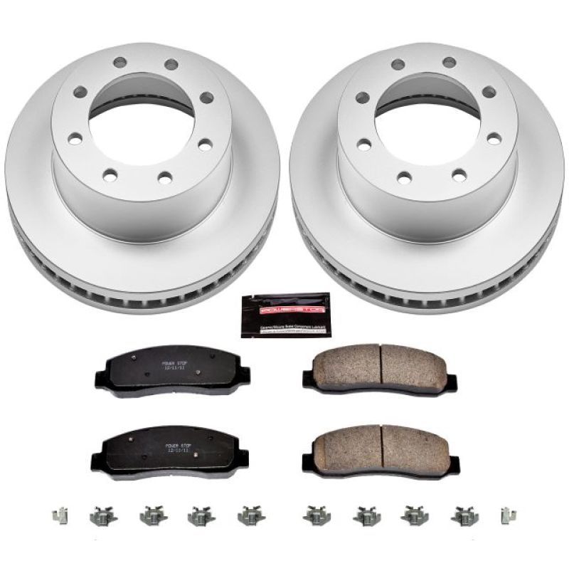 PowerStop Power Stop 10-11 Ford F-350 Super Duty Front Z17 Coated Brake Kit