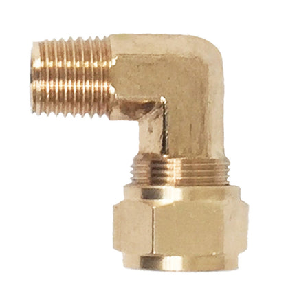 Kleinn Air Horns Kleinn 1/2In OD Tubing 3/8In M NPT Elbow Compression Fitting