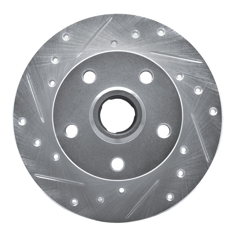 R1 Concepts R1 92-98 Volkswagen Passat (USA/Canada) Rear Left Drilled & Slotted Silver Brake Rotor