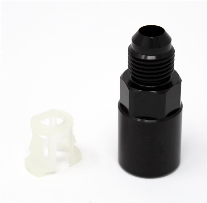 Torque Solution Push-On Quick Disconnect Adapter Fitting: 3/8in SAE to -6AN Male Flare