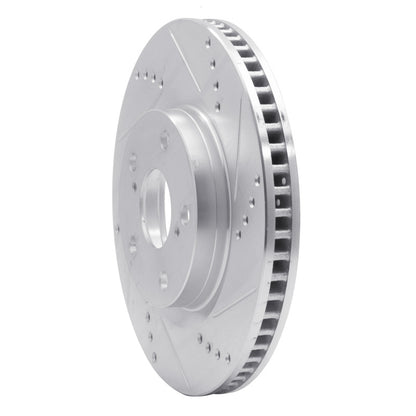 R1 Concepts R1 96-98 Mazda MPV Front Right Drilled & Slotted Silver Brake Rotor