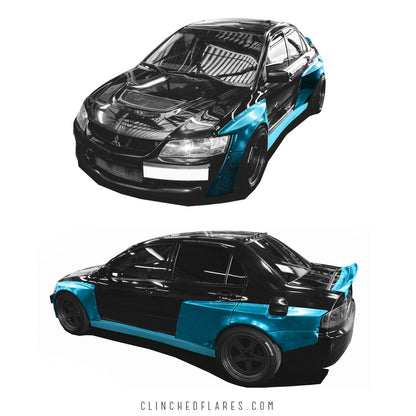 Clinched Mitsubishi Evolution Widebody kit