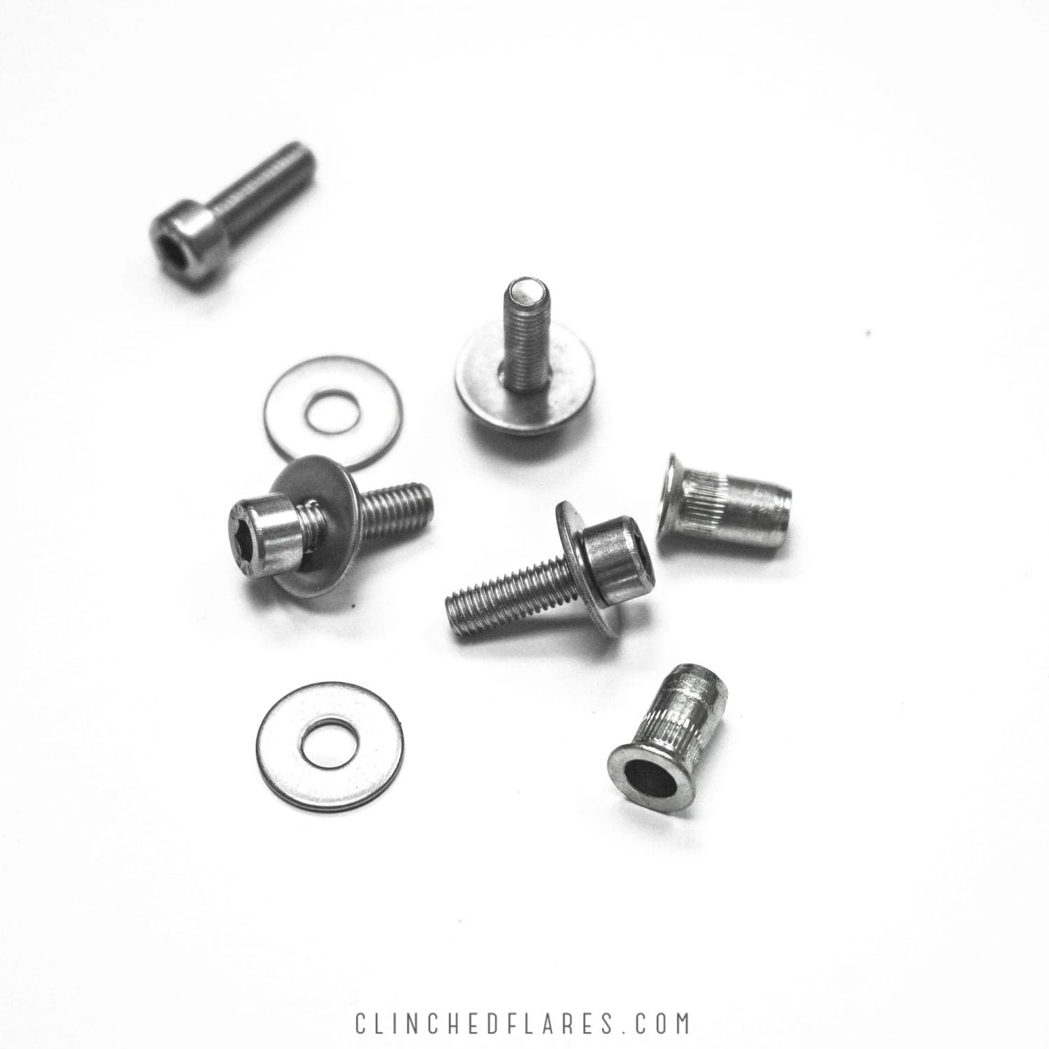 Clinched Installation Hardware (Type 2) - 10 pack