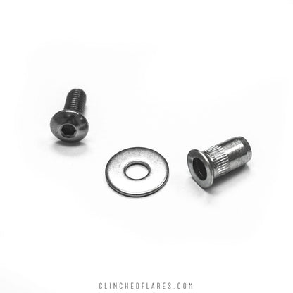 Clinched Installation Hardware (Type 3) - 10 pack