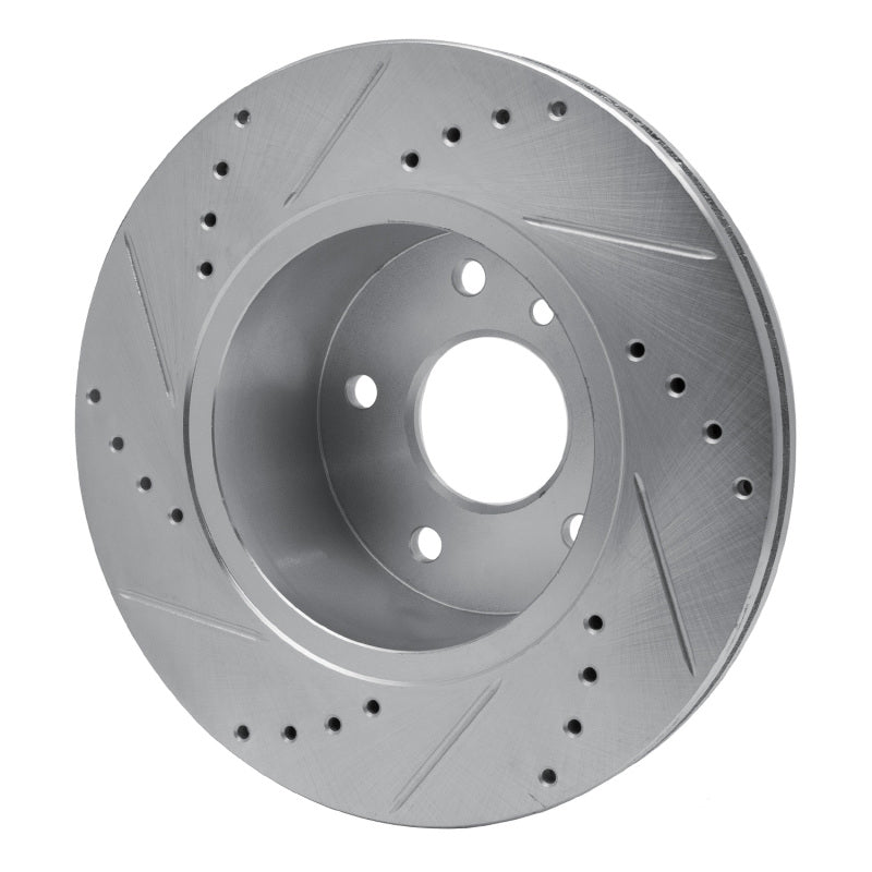 R1 Concepts R1 99-04 Land Rover Discovery Front Right Drilled & Slotted Silver Brake Rotor