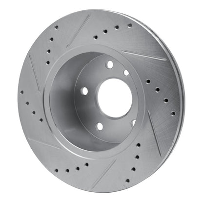 R1 Concepts R1 99-04 Land Rover Discovery Front Right Drilled & Slotted Silver Brake Rotor
