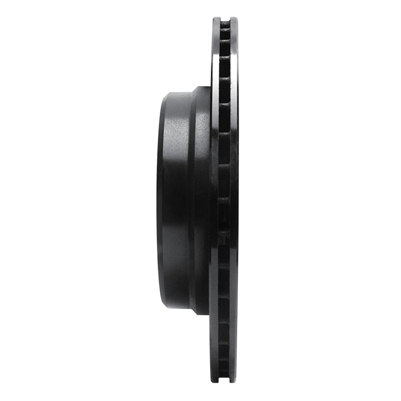 R1 Concepts R1 91-95 BMW M5 Rear Right Drilled & Slotted Black Brake Rotor