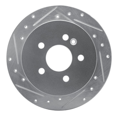 R1 Concepts R1 98-05 Mercedes-Benz ML350 Rear Left Drilled & Slotted Silver Brake Rotor