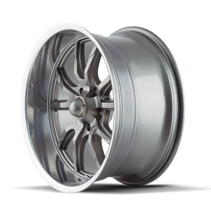 Ridler Wheels Ridler 650 20x8.5 / 5x127 BP / 0mm Offset / 83.82mm Hub Gloss Grey Polished Wheel