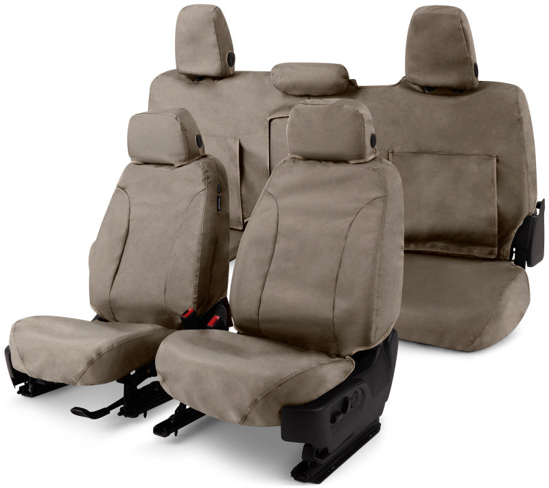 Covercraft 10-13 GMC or Waterproof Polyester SeatSaver Custom Front Row Seat Covers - Taupe