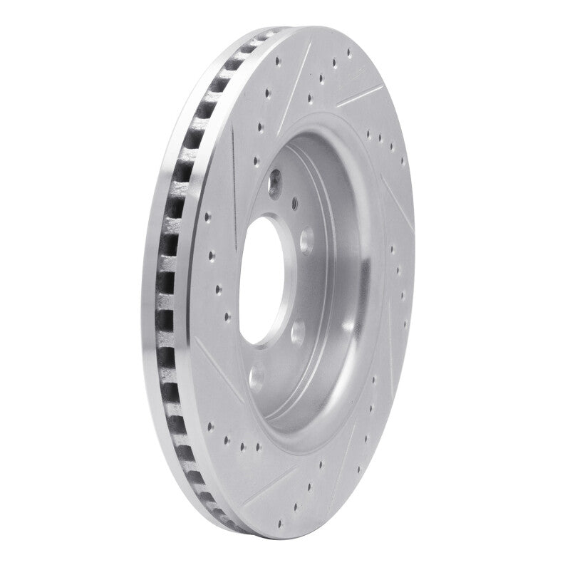R1 Concepts R1 07-21 Ford F-150 RWD Front Right Drilled & Slotted Silver Brake Rotor