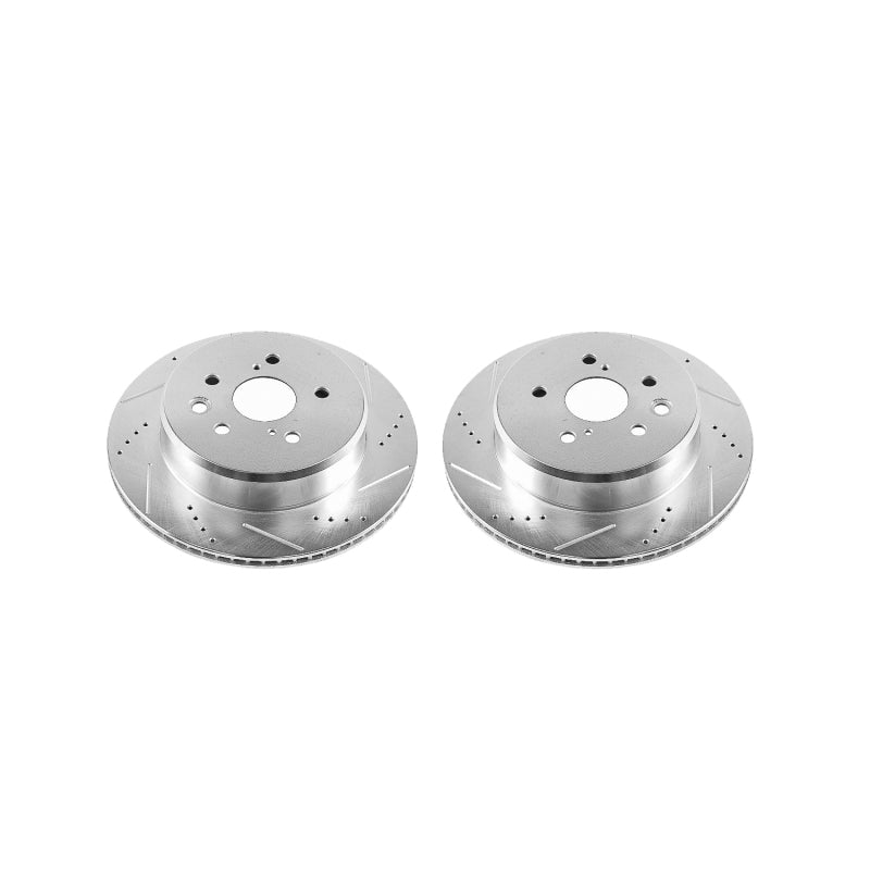 PowerStop Power Stop 16-17 Lexus GS200t Rear Evolution Drilled & Slotted Rotors - Pair