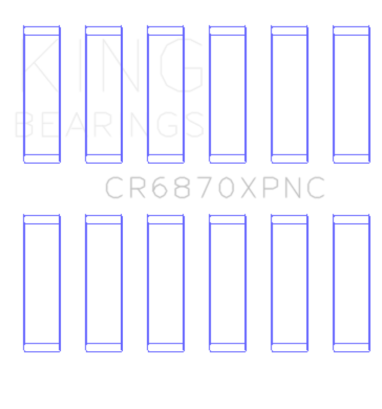 King Engine Bearings Nissan VR38DETT pMaxKote Performance Con Rod Bearing Set - Size +0.25mm