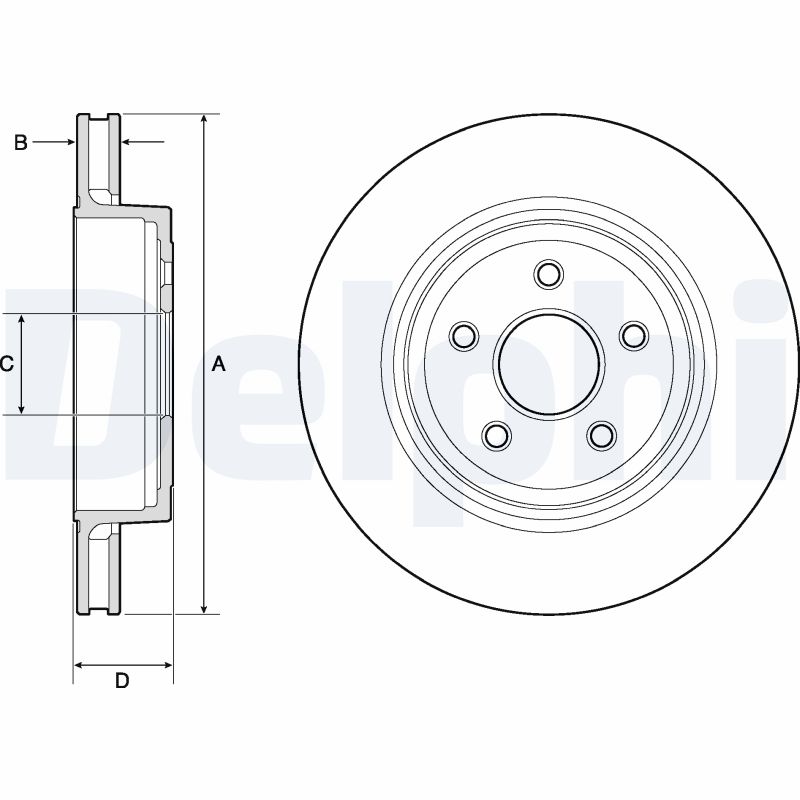 DELPHI BG9170C Brake Disc