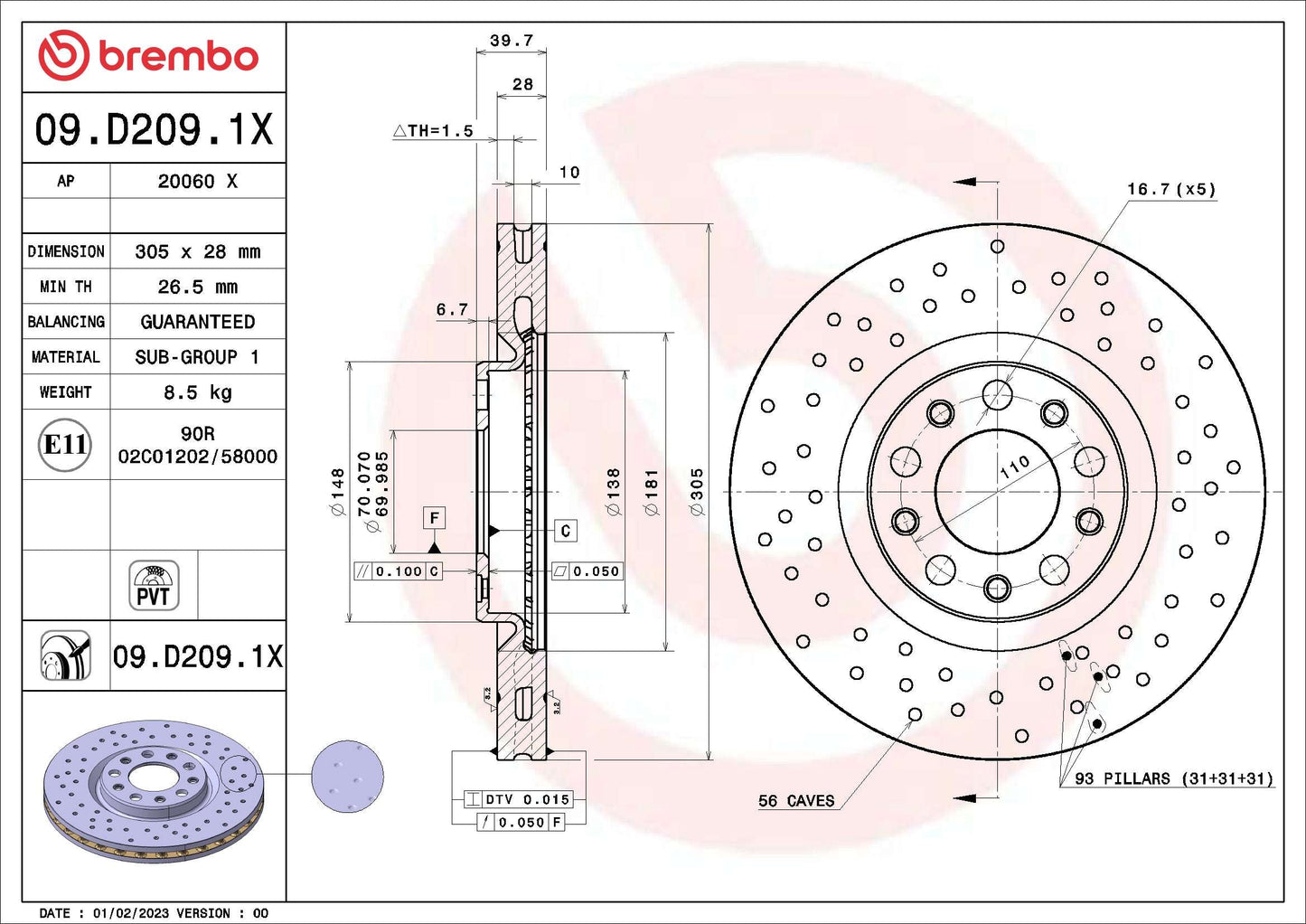 DELPHI LH7590 Brake Hose