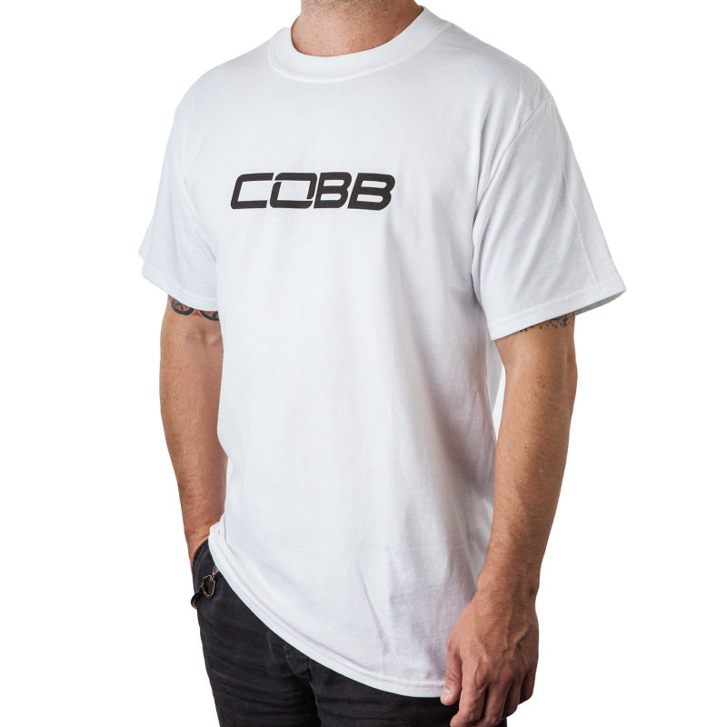 COBB CO-WHITECOBB-XSM COBB TUNING LOGO T-SHIRT - MEN'S WHITE - EXTRA SMALL