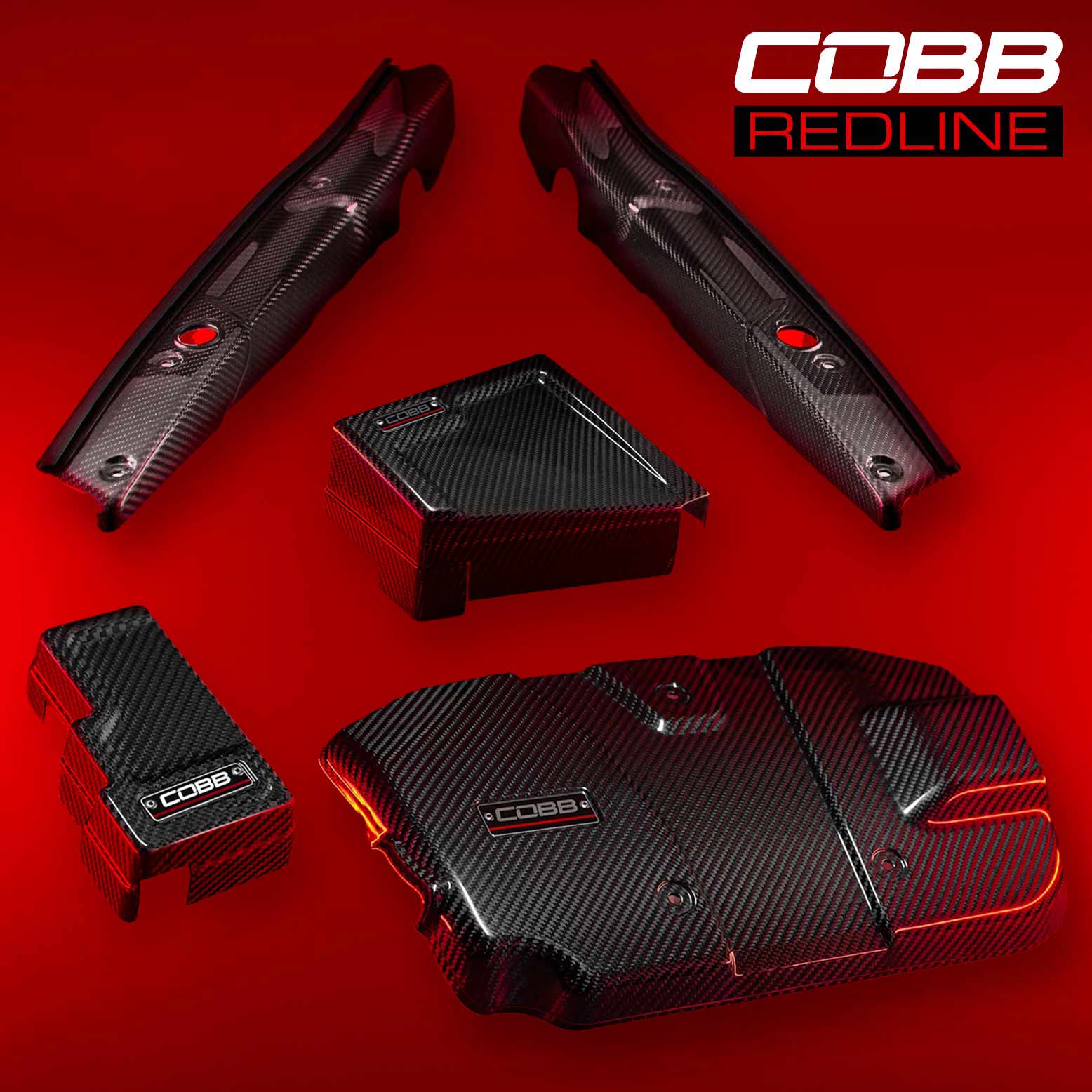 COBB SUB006REDED REDLINE CARBON FIBER DRESS-UP KIT FOR SUBARU WRX (VB) 2022-
