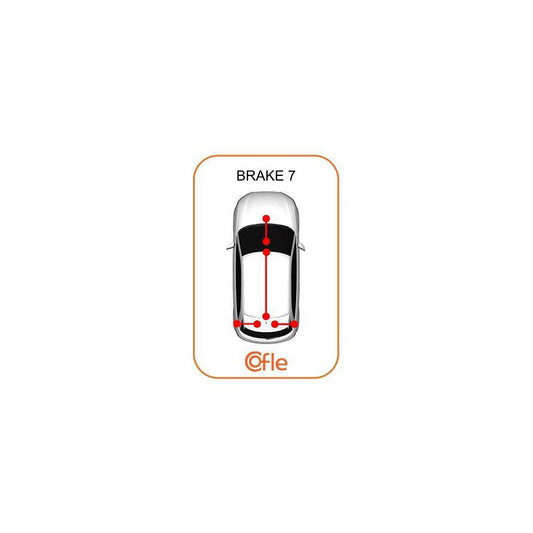 Cofle 10.9888 Hand Brake Cable Suitable for Mercedes-Benz T2