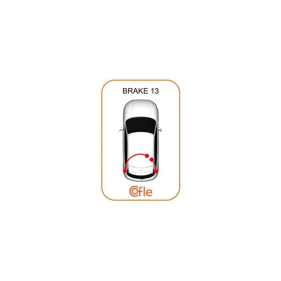 Cofle 11.6767 Hand Brake Cable for Renault Espace