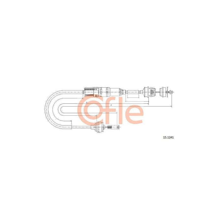 Cofle 15.1241 Clutch Cable for Peugeot 306