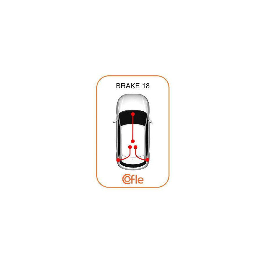 Cofle 17.1269 Hand Brake Cable for Toyota Hiace