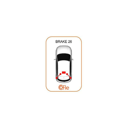 Cofle 1E.Me001 Hand Brake Cable Suitable for Mercedes-Benz S-Class
