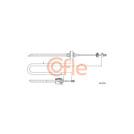 Cofle 92.10.2372 Clutch Cable for Renault Twingo