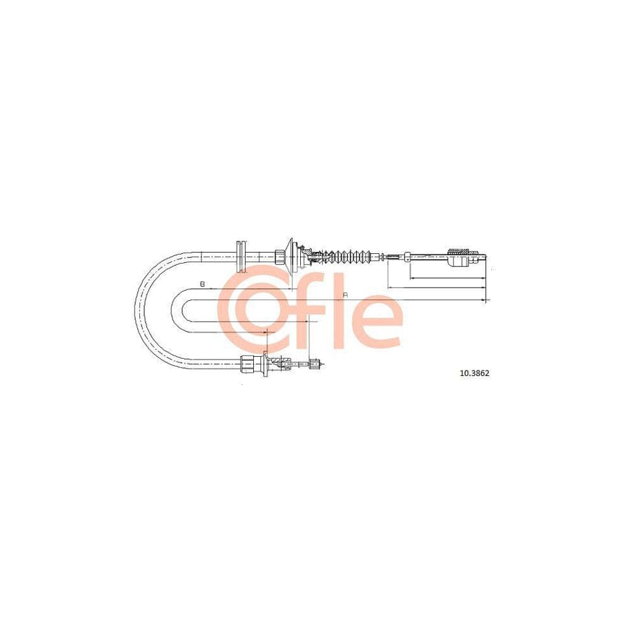 Cofle 92.10.3862 Clutch Cable