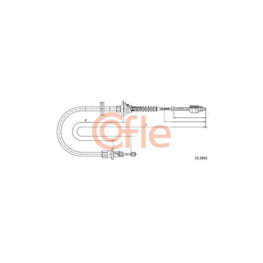 Cofle 92.10.3862 Clutch Cable
