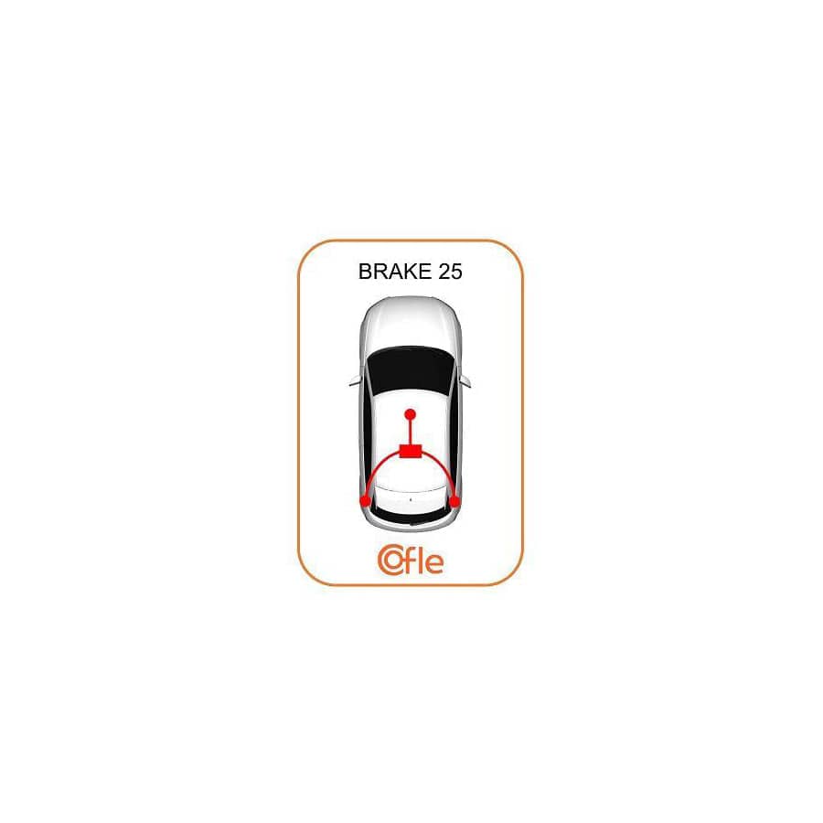 Cofle 92.11.5843 Hand Brake Cable for Opel Meriva B (S10)