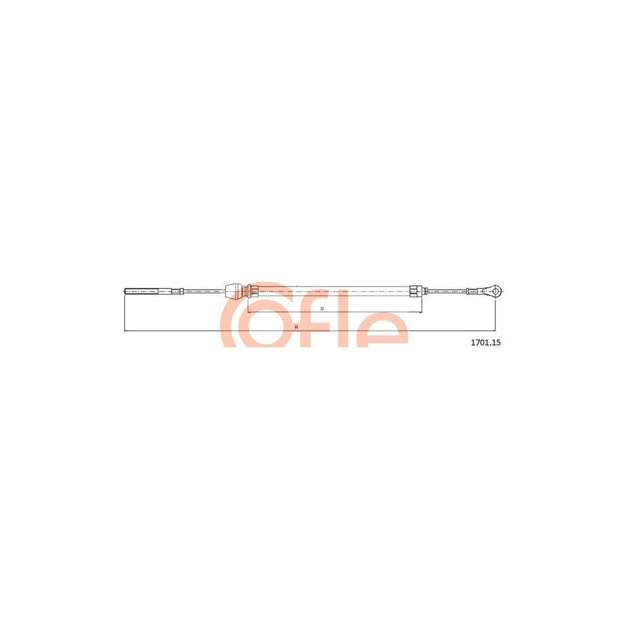 Cofle 92.1701.15 Hand Brake Cable for Iveco Daily