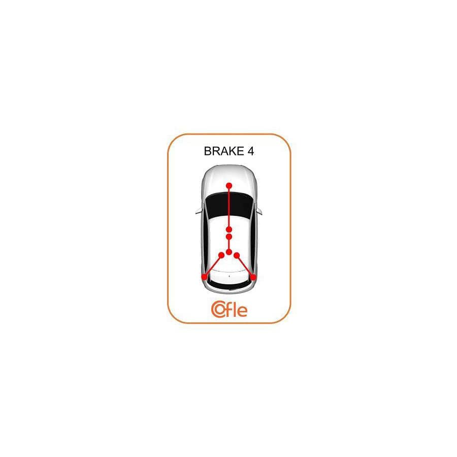 Cofle 92.20.160B081 Hand Brake Cable for Chrysler Voyager IV (Rg, Rs)