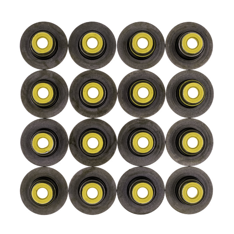 COMETIC 3218V-16 .265" X .500" X .635" X 1.126" METAL JACKET VALVE STEM SEAL, YELLOW, 16 PACK